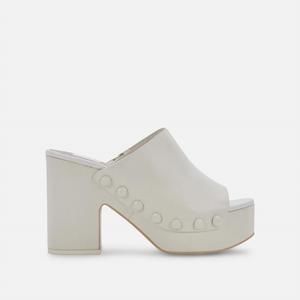 NEW DOLCE VITA women's emol leather heels in ivory